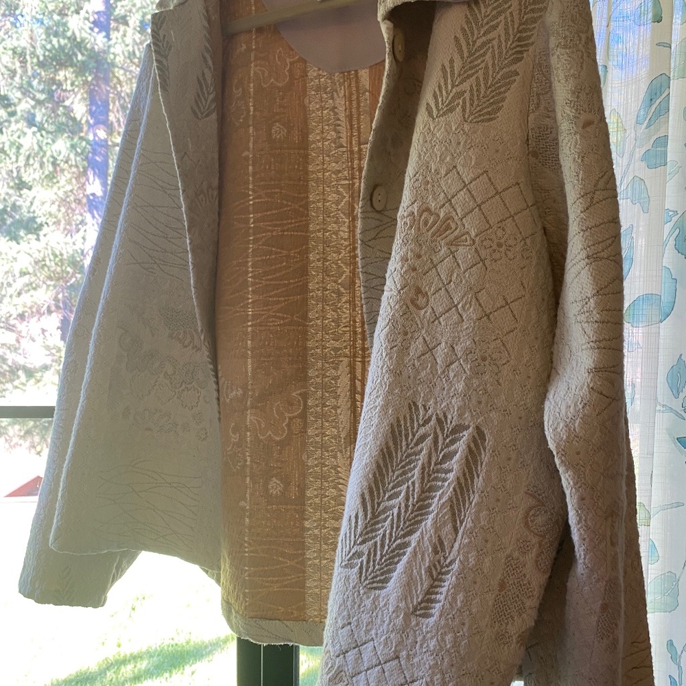 Coldwater Creek Women’s 2X Blazer/Jacket-Cream/Beige
